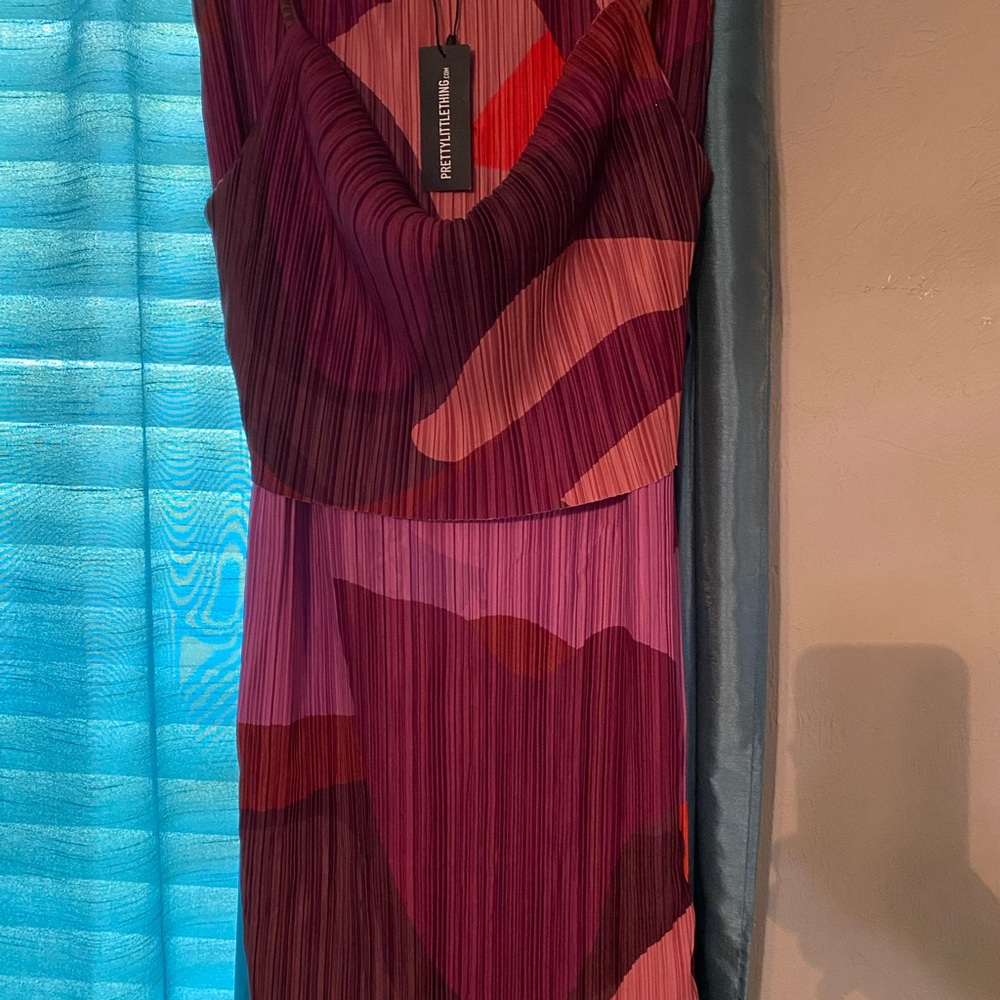 PrettyLittleThing Purple, pink and orange skirt set